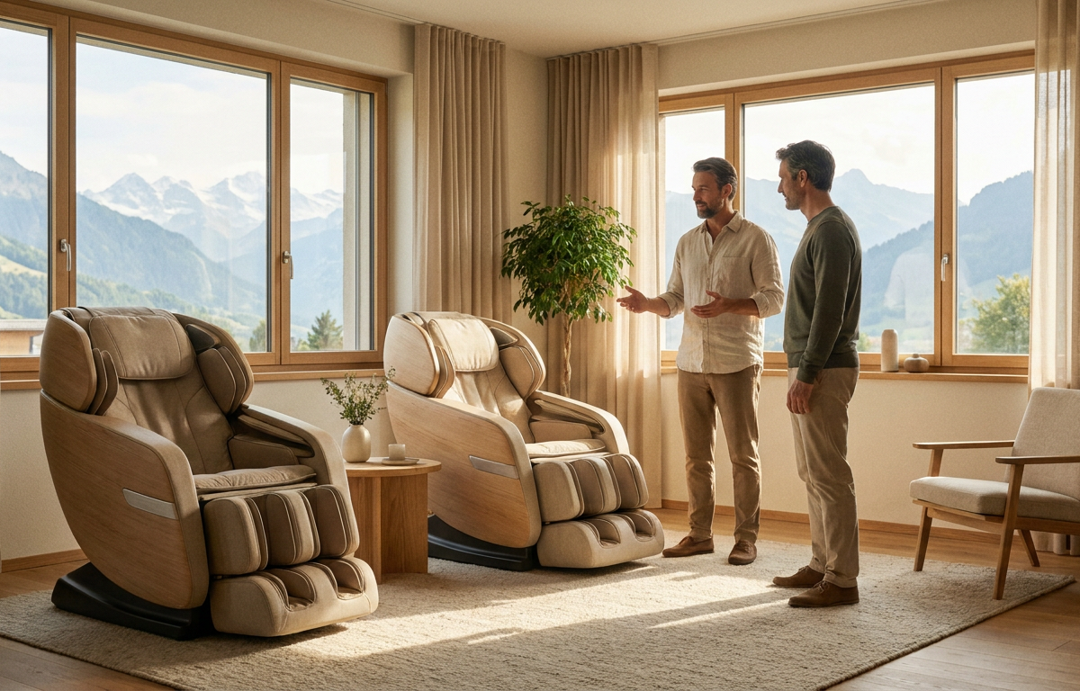 Persönliche Massagesessel St. Gallen Beratung im Showroom in Frauenfeld